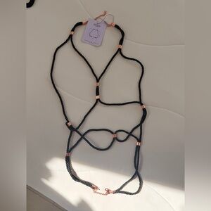 Savage X Fenty Black Rope Body Harness